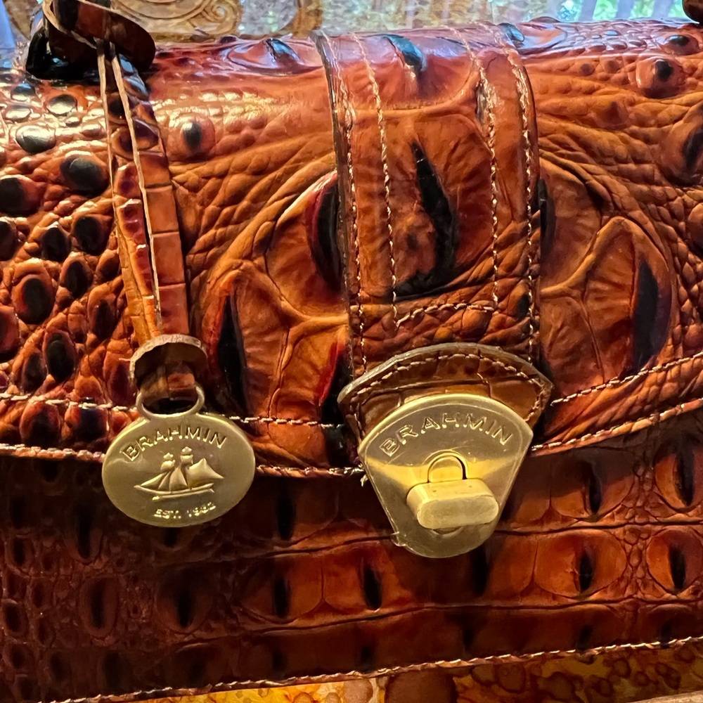 EUC-Brahmin satchel/crossbody